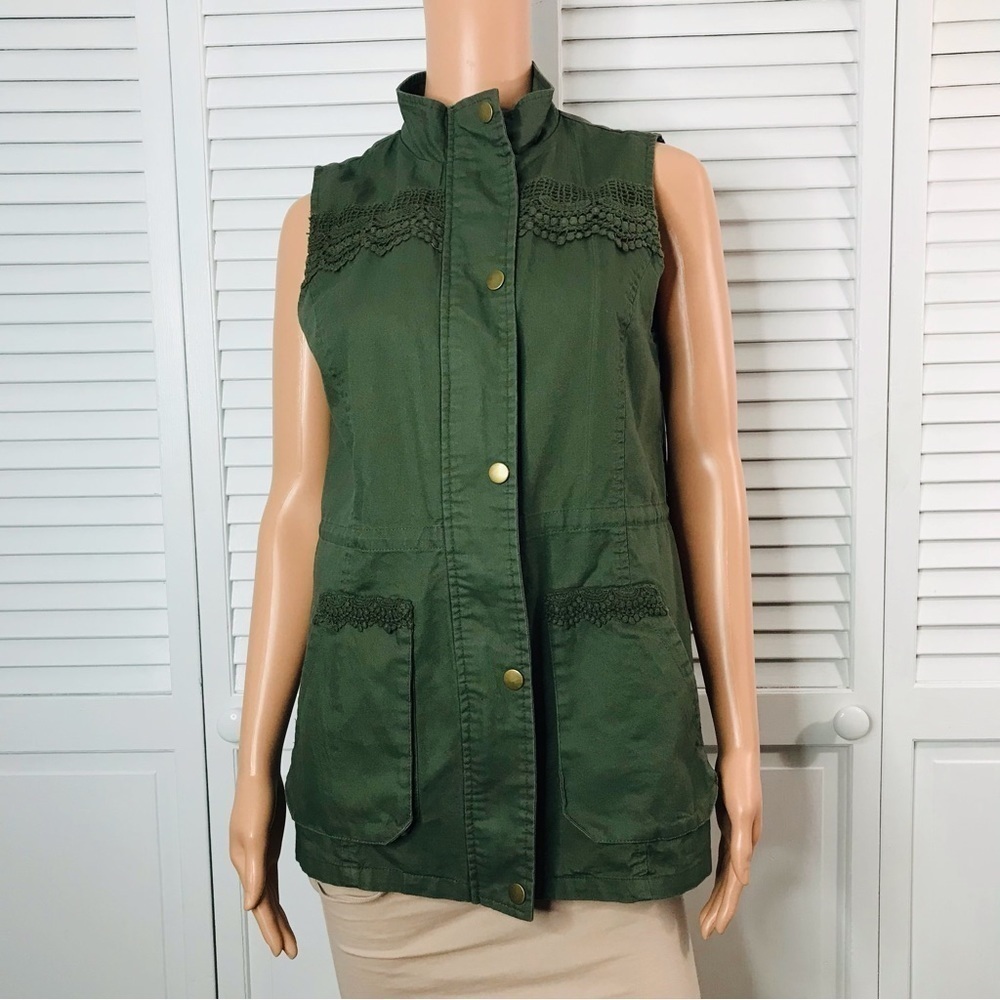 MARKET & SPRUCE Green Vest Size Medium